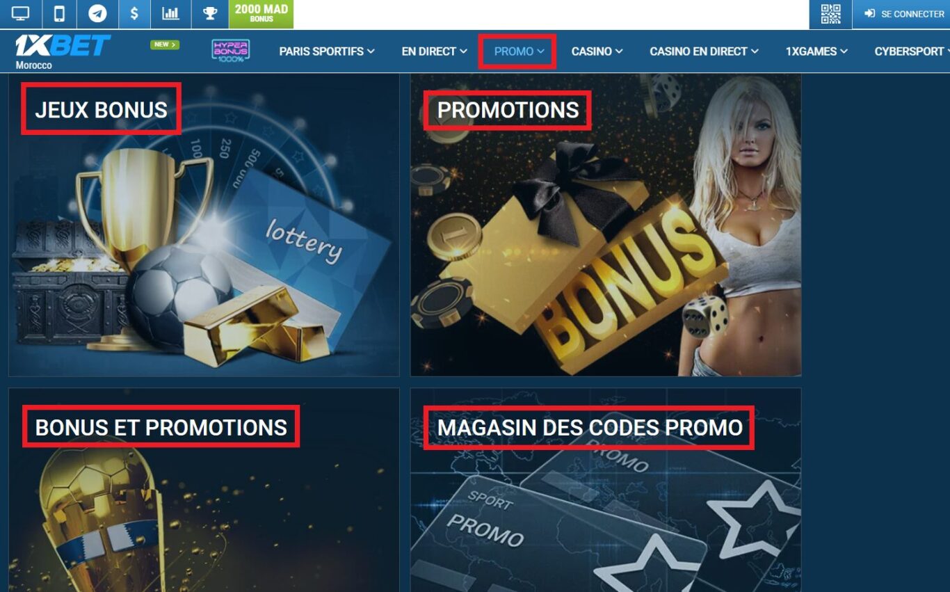 Offres disponibles en plus du bonus Happy Friday 1xBet